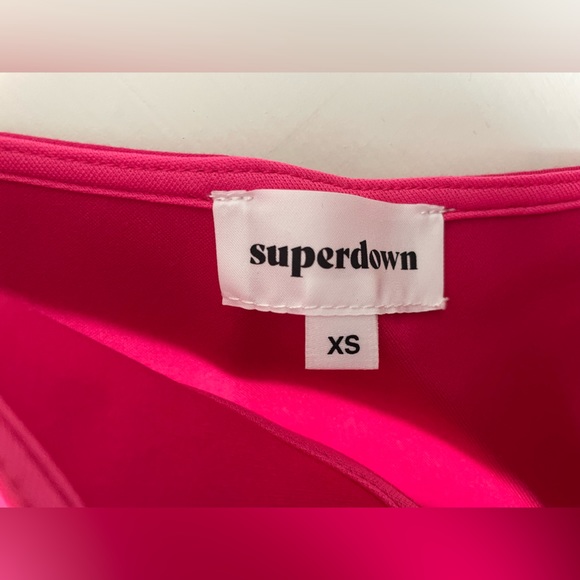 Nava Asymmetrical Mini Dress in Hot Pink - Picture 10 of 11